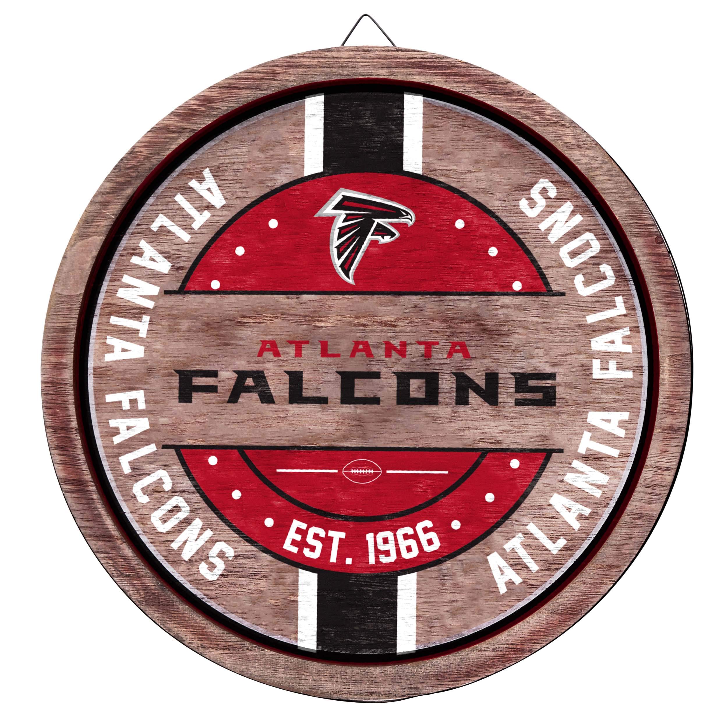 Foco NFL Team Panneau en Bois avec Logo