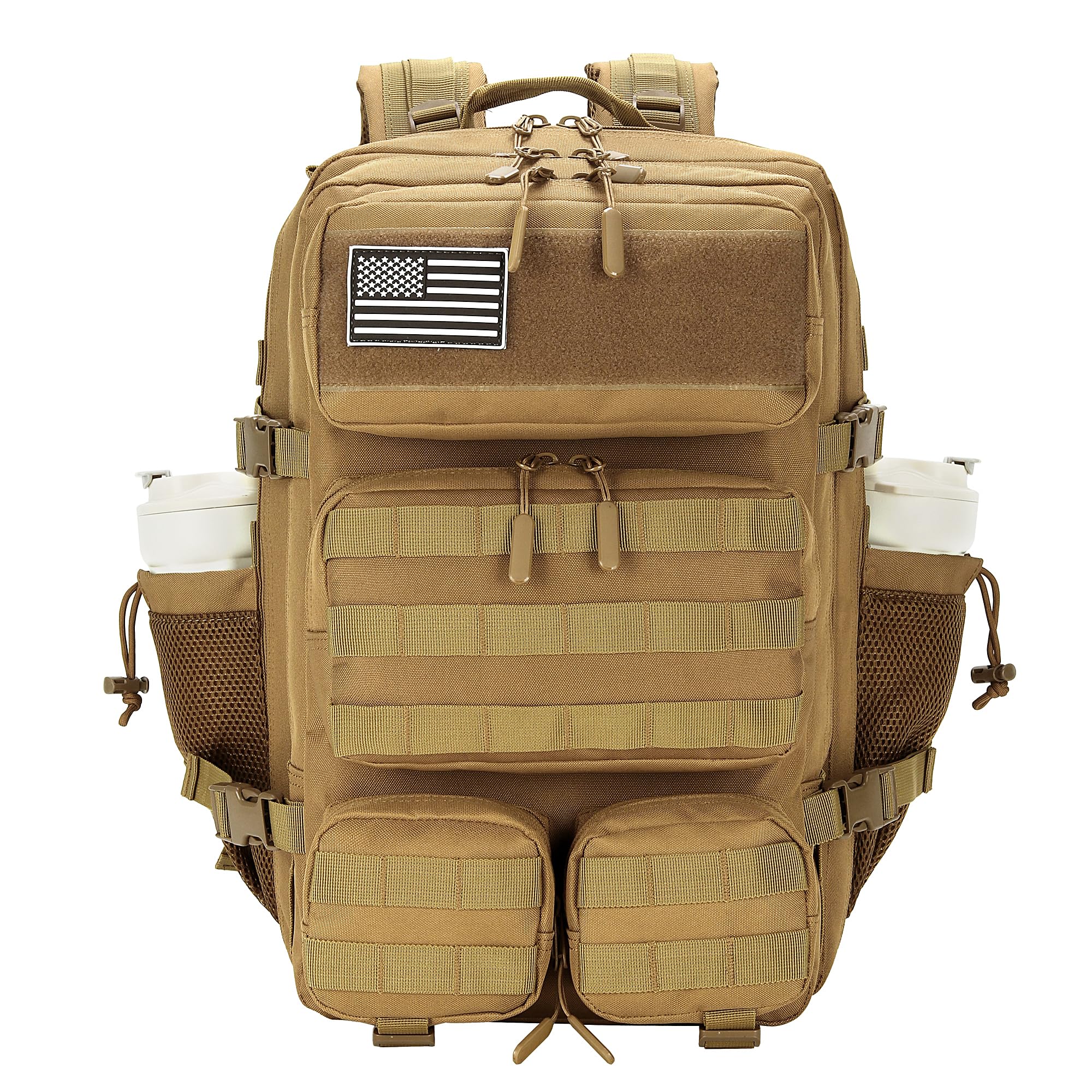 55L Tactical Backpack Heavy Duty Military Rucksack for Outdoor Work and 3 Day Assault Pack