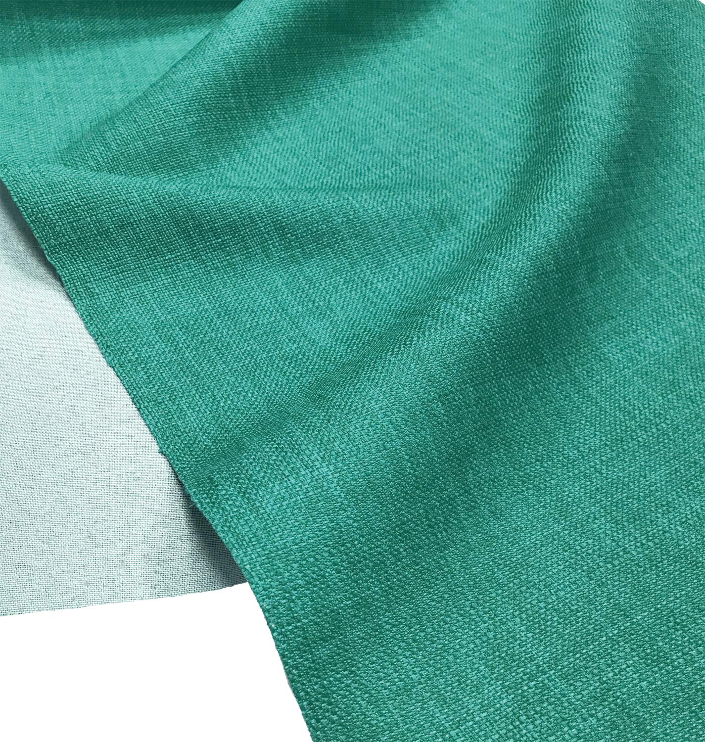 A-Express Soft Plain Linen Look Fabric Curtains Bag Designer Clothing Material Dressmaking Upholstery 145cm Wide - 1 Metre 100cm x 145cm Teal