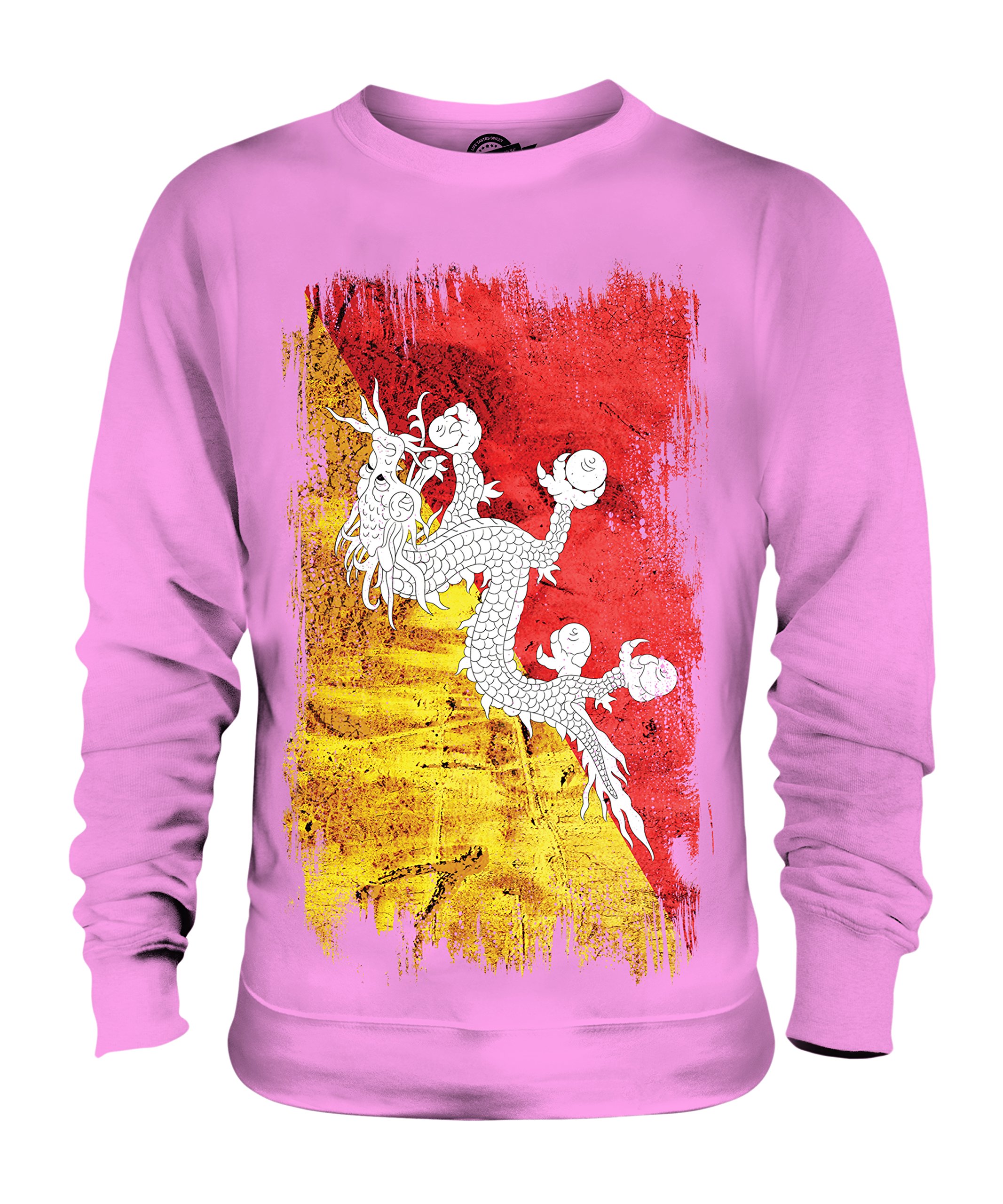 Sweat Bhoutan graphique, pull unisexe imprimé style grunge