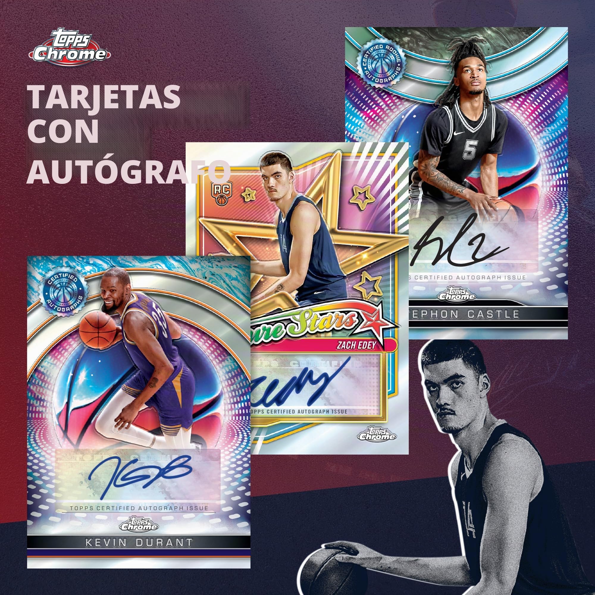 Balón de Baloncesto Cromado Topps 2024-25, Sellado de fábrica, Caja de Valor