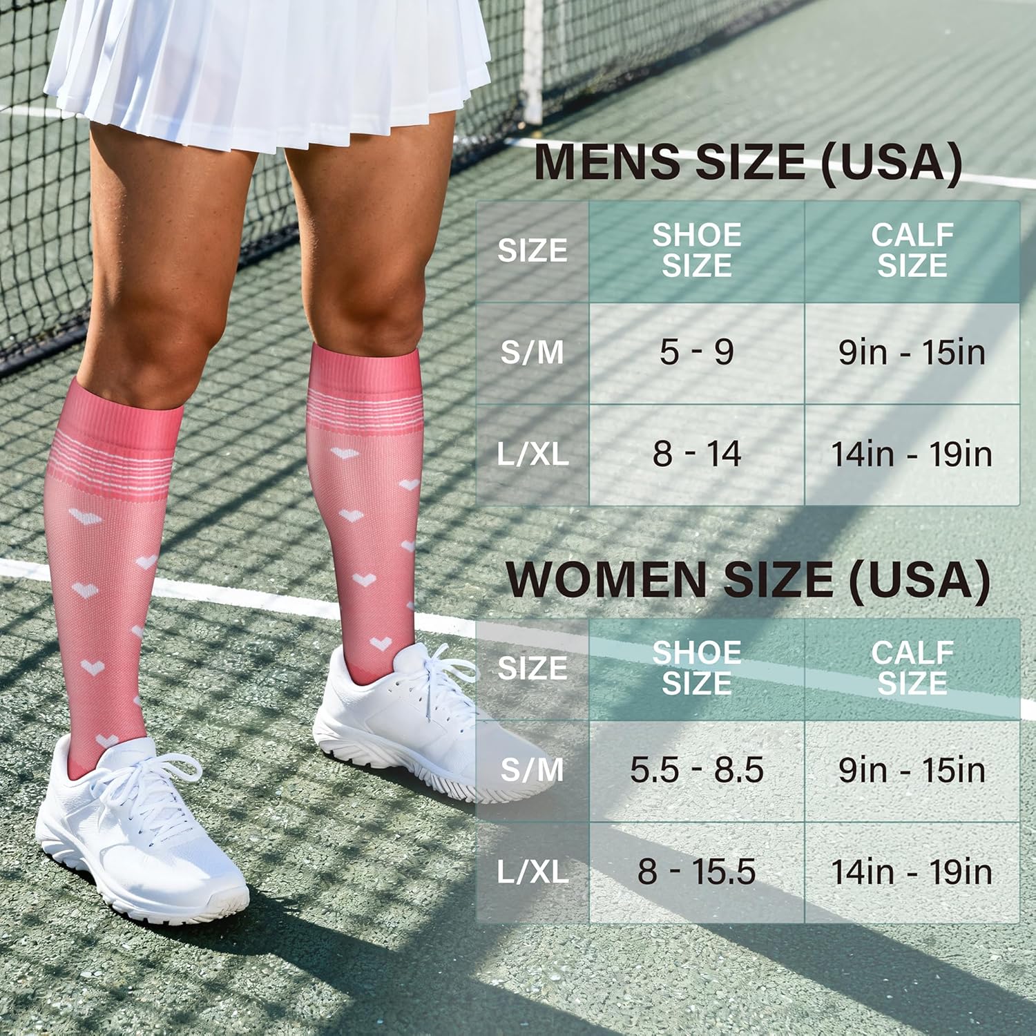 Acture 6 Pack Compression Socks for Women and Men - Knee High for Medical, Running, Nurses, Travel - Image 3