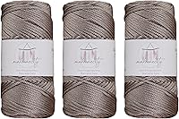 Vista 75 de Makromecity, Cordón de macramé de poliéster de 0.079 in x 125 yardas (375 pies) de 0.079 pulgadas, cuerda de polipropileno para macramé, para colgar
