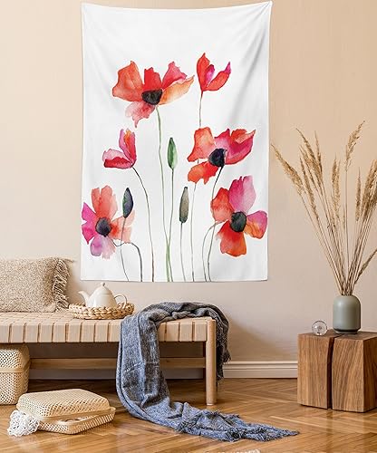 Miniatura 20 de Ambesonne Tapiz vintage, auto viejo frente a un edificio abandonado en La Habana, paisaje urbano cubano, colgante de pared ancho para dormitorio,