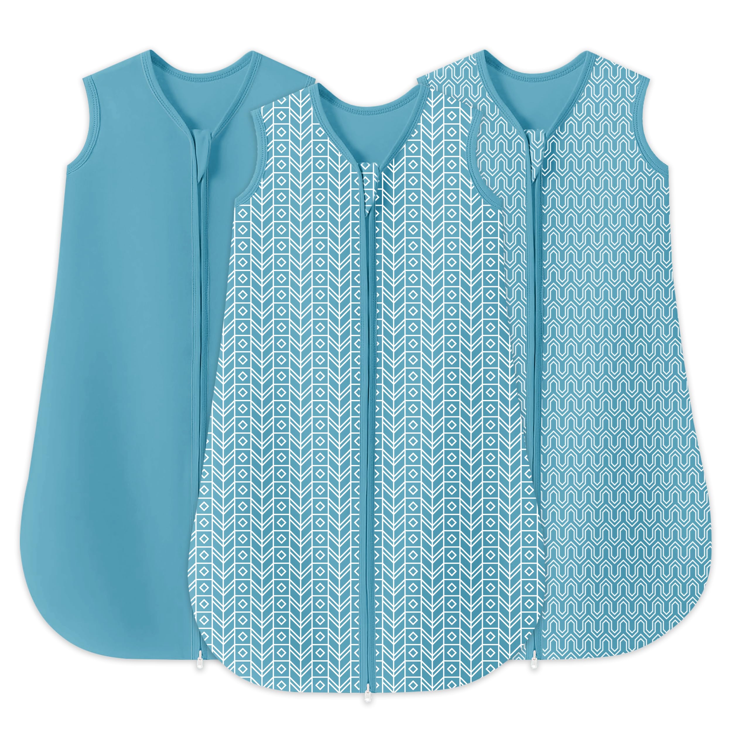 SWEET DOLPHIN 3 Pack Baby Sleep Sack - 100 Cotton 2-Way Zipper TOG 0 5 Infant Wearable Blanket