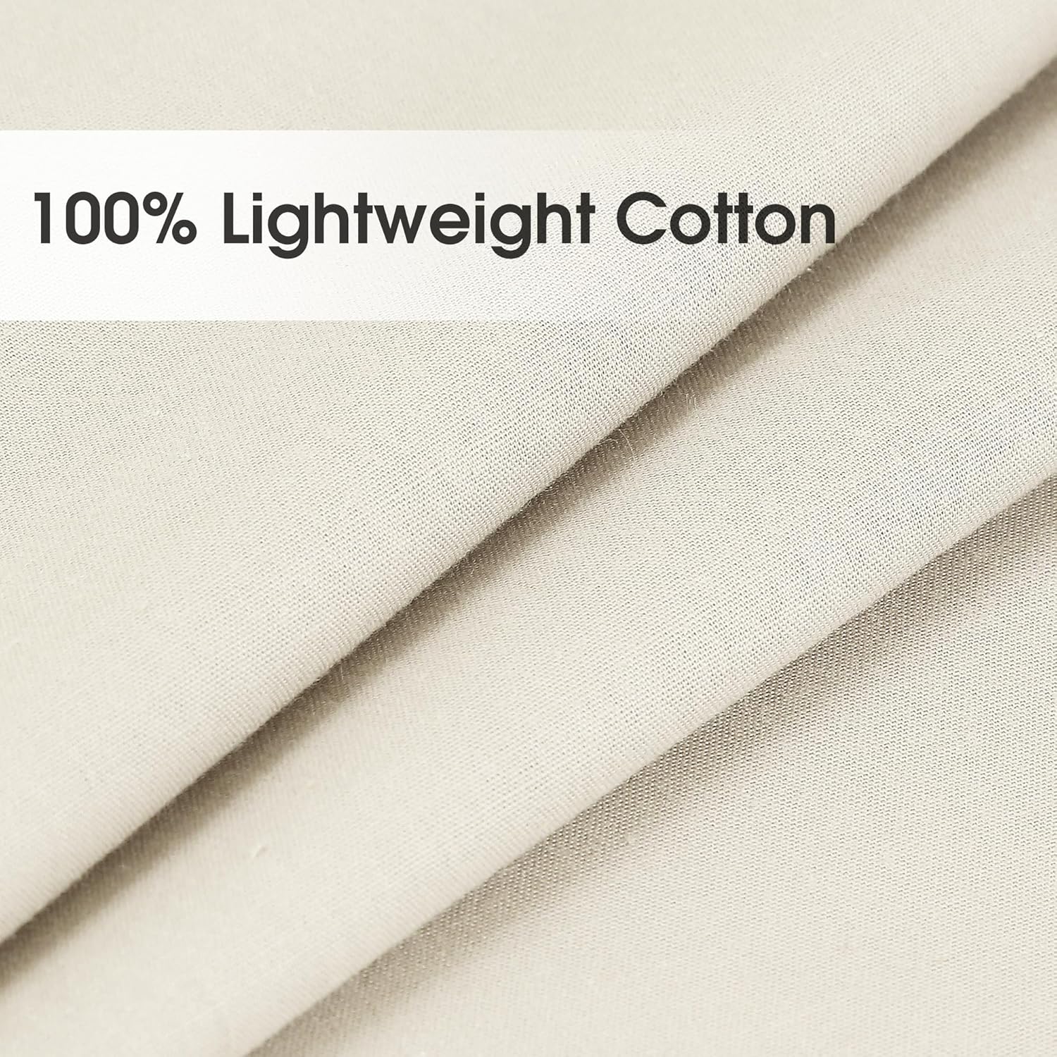 Ruffled Pillowcases, 20" X 26" Size, 100% Lightweight Cotton Pillow Shams Set of 2, Crochet Edge Lace Bedding Pillow Covers for Bed (Ivory)