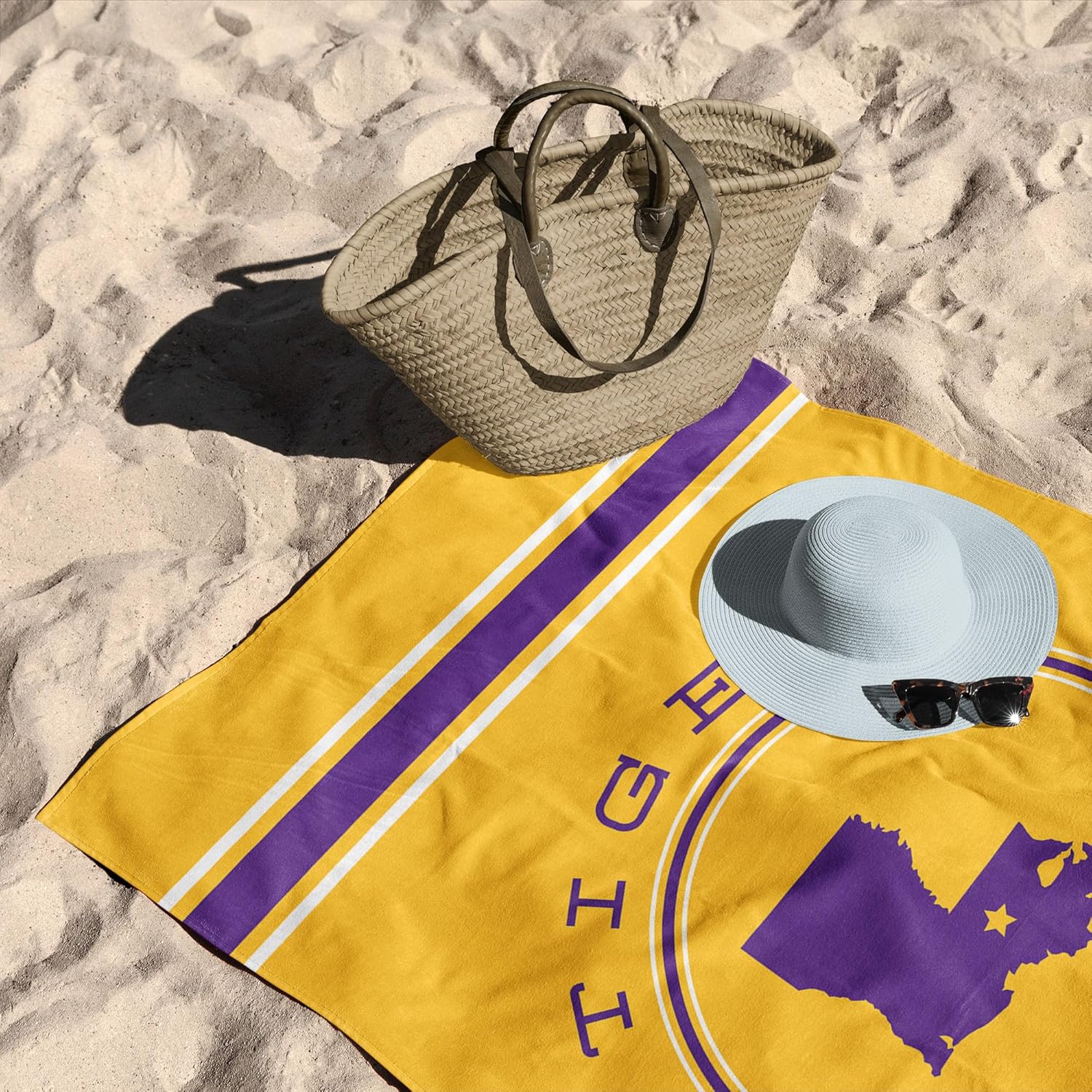 Northwest LSU Tigers NCAA Homebreak Beach Towel 2 Pack 30 x 60 Inches