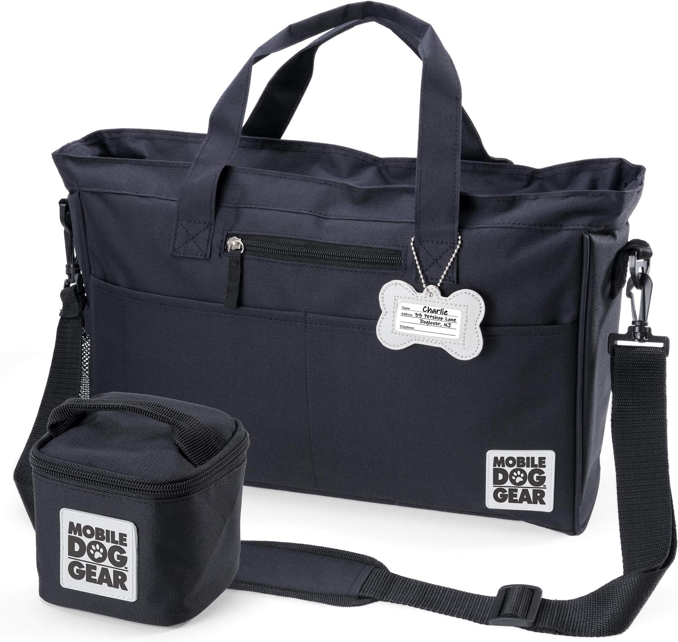 Mobile Dog GearDay Away Tote Bag, Black, One Size, Meets Airline Requirements