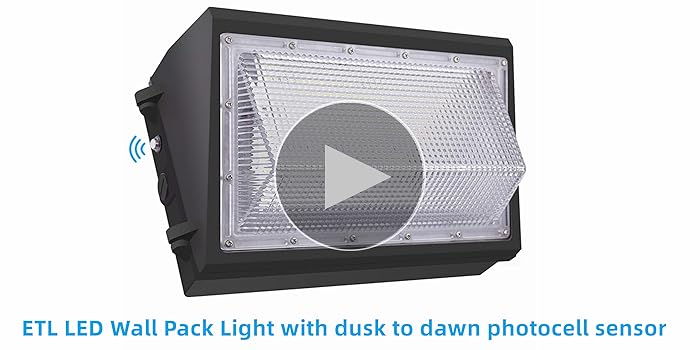 4PACK Dusk to Dawn 100W LED Wall Pack Light Fixture, 13000LM