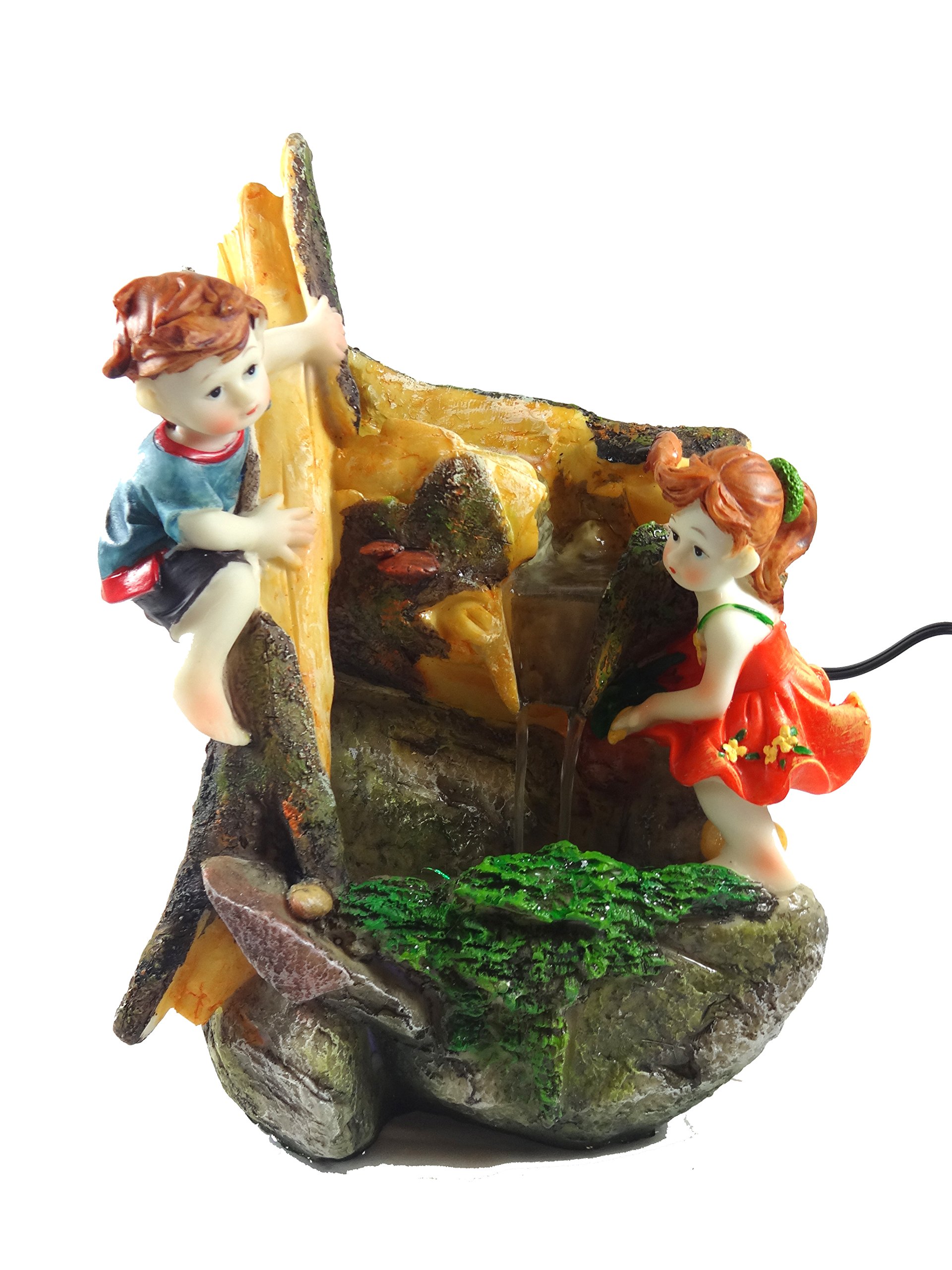Tabletop Fountain Indoor Fountain Waterfall (Children Near Waterfall)