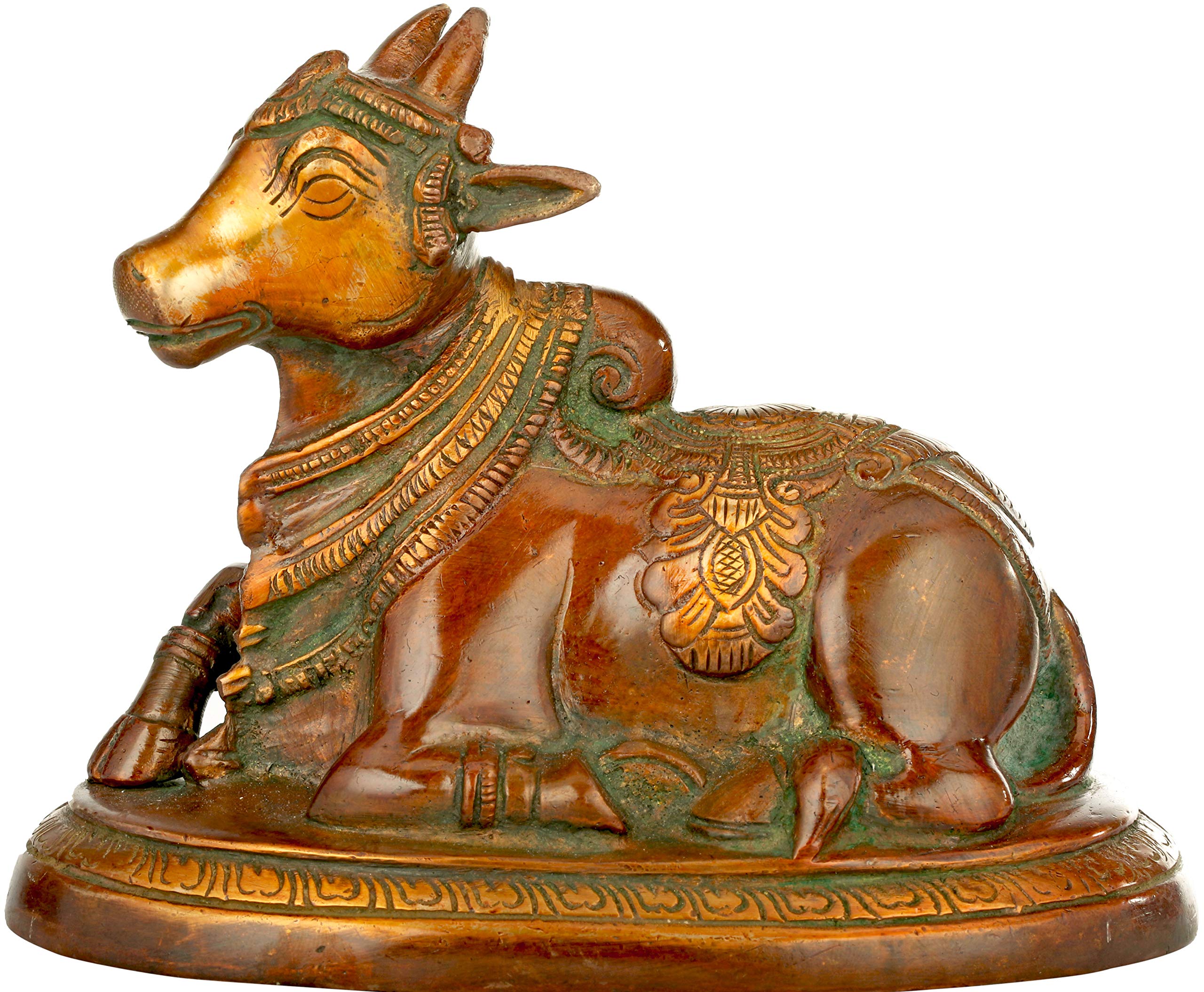 Statue sacree de Nandi en laiton un cadeau spirituel unique pour pendaison de cremaillere