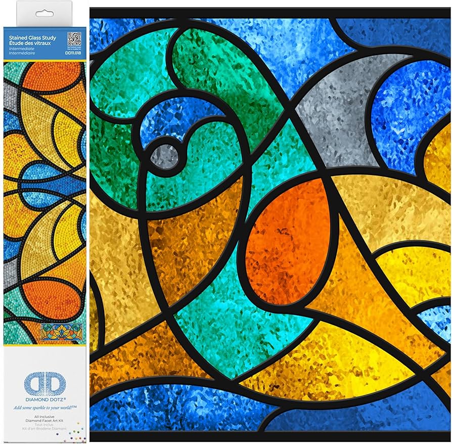 Amazon.com: DIAMOND DOTZ Stained Glass Study Diamond Painting Kits
