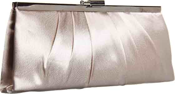 Jessica McClintock womens Blaire Satin Frame Clutch Evening  display picture 1