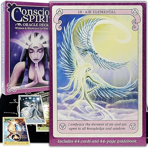 Miniatura 6 de Paquetes de Tarot y Oráculos, Barajas de cartas para adivinación y chakras (Tarot Elementos de la Nueva Era)