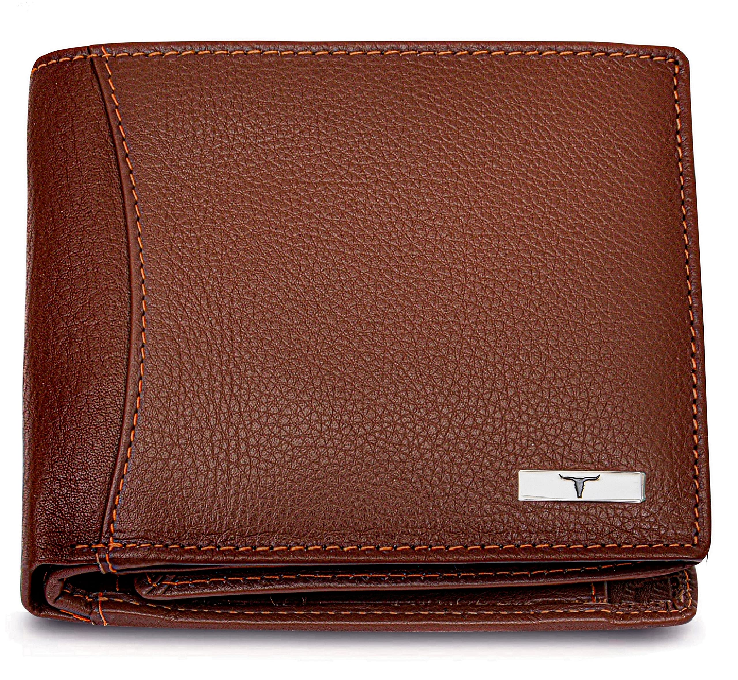 URBAN FOREST Oliver Redwood Leather Wallet for Men - Packed in Premium Wooden Box for Festive Gifting