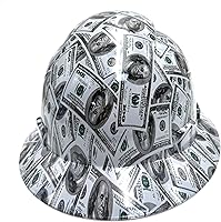 Vista 9 de Casco duro de ala completa HDPE, casco de seguridad de construcción con orificios ventilados, suspensión de trinquete ajustable de 6 puntos, cumple