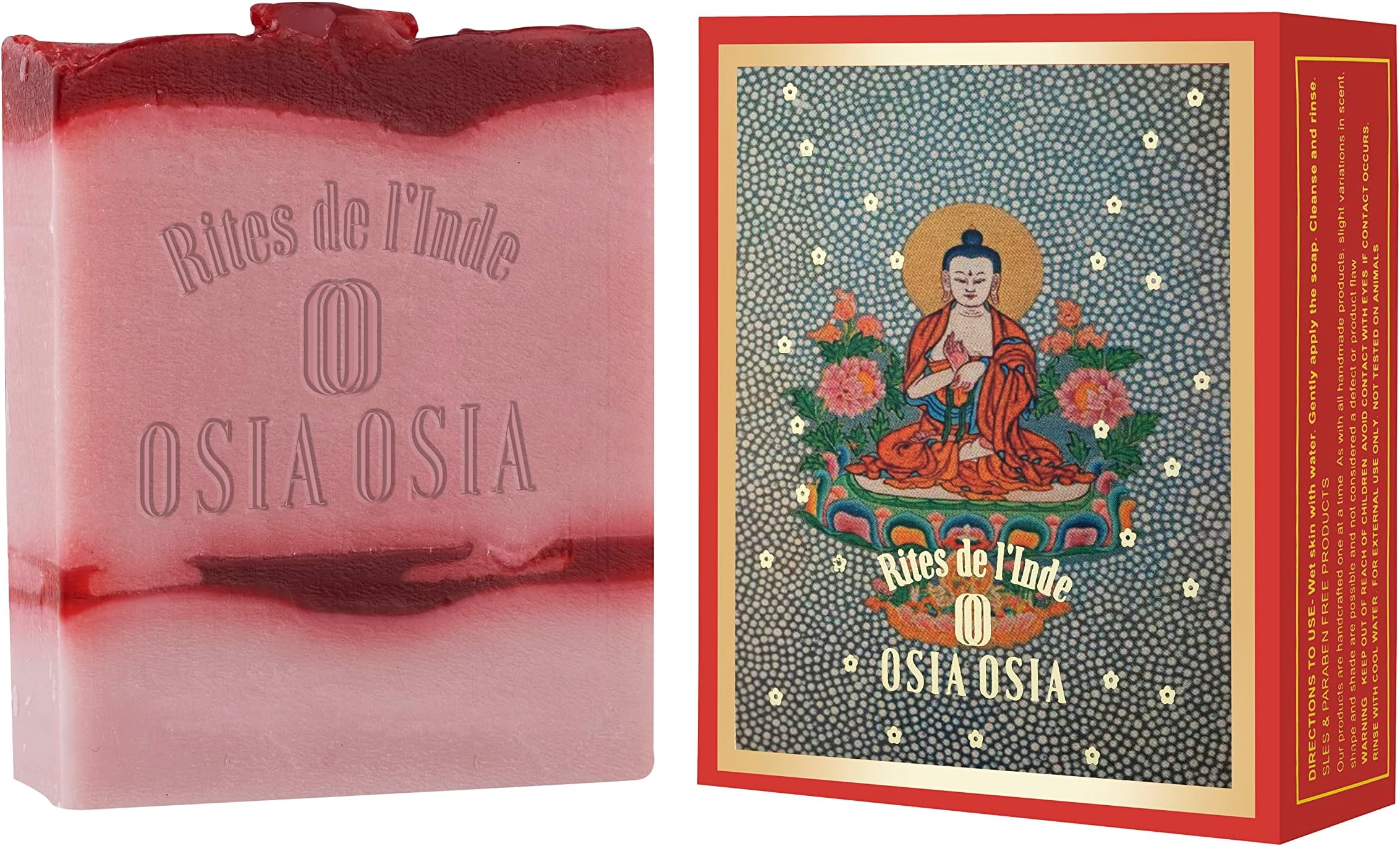 Ayurvedic Handmade Rose & Geranium Soap | Deep Cleansing & Moisturising | Soothes Skin Irritation | Suitable for All Skin Types | For Men & Women | 125g