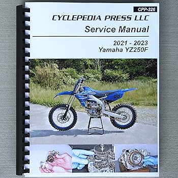 Amazon.com: i5motorcycle Service & Repair Manual for Yamaha YZ250F