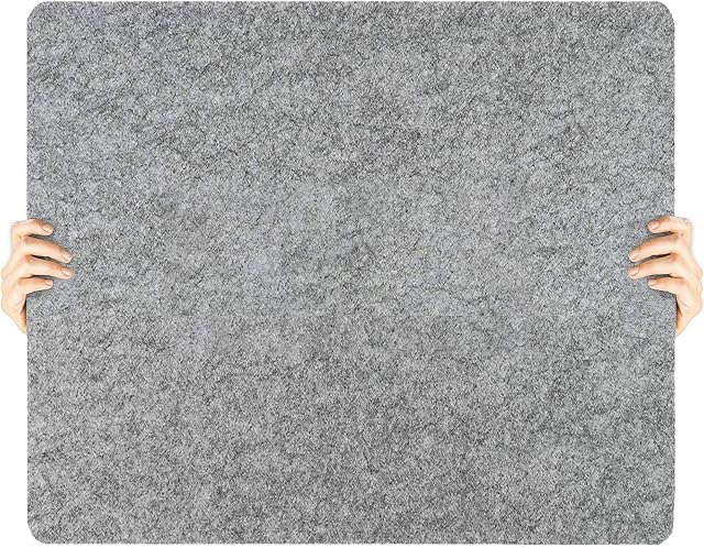 MEEQIAO 12"X18" Wool Ironing Pad, 0.59" Thick Wool Pressing Mat for Quilting, Ironing, Sewing, 100% New Zealand Wool (12"X18")