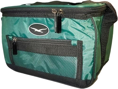 Seagull Nylon Cool Bag, 6 Can Capacity, Green