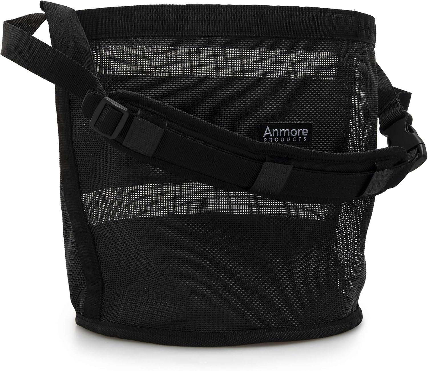 Anmore Products Horse Feeding Bag - Heavy Duty Durable Breathable Mesh Feed Bag with Adjustable Strap for Horses - Small, Medium, Large Size - Complete Hoof Brush and Pick Combo : Pet Supplies