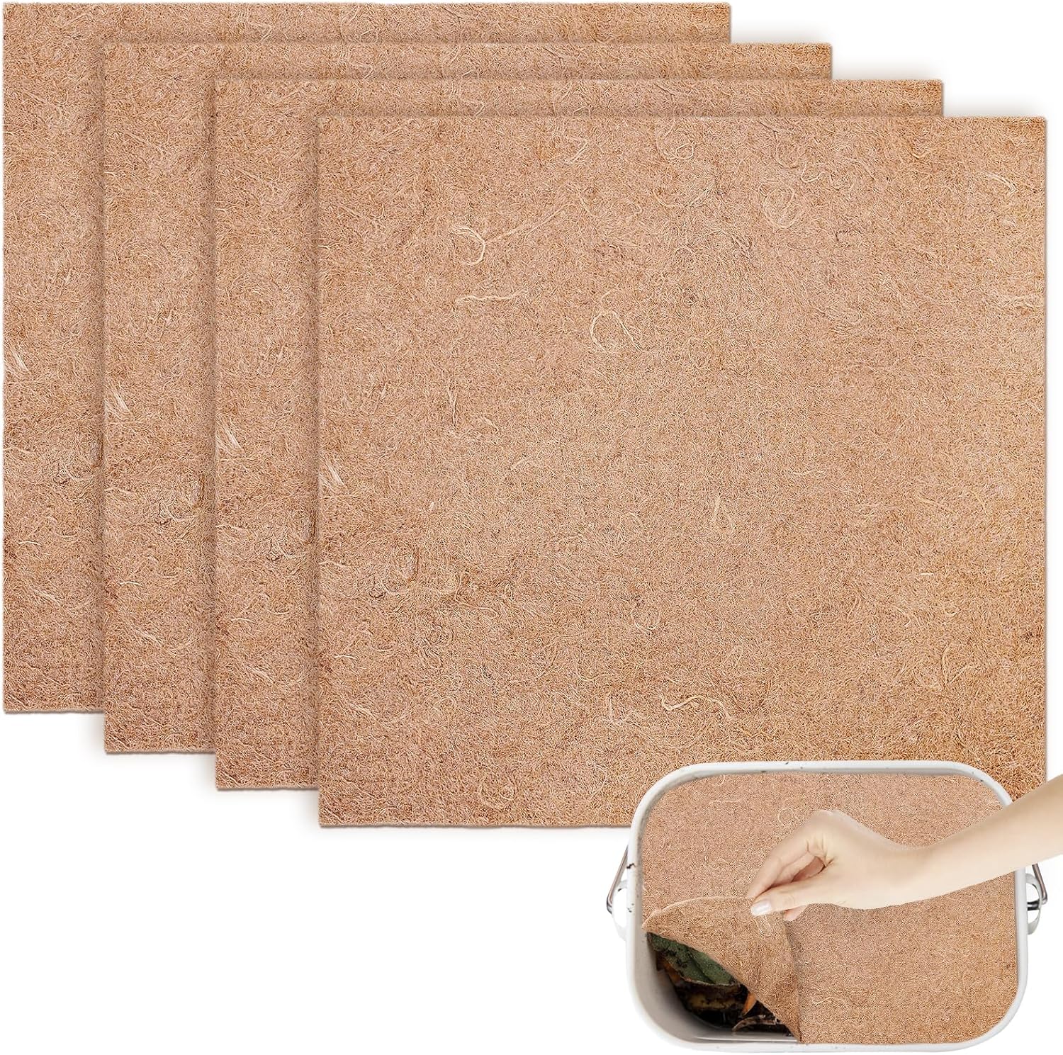 4 Pieces Worm Blanket,2 ftx2 ft Worm Blankets for