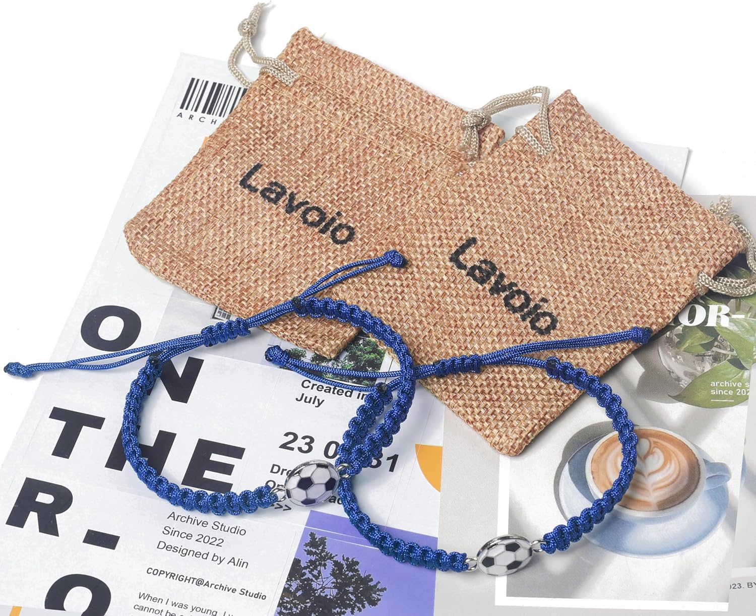 Soccer Bracelet - Adjustable Woven Jewelry with Alloy Soccer Charm, Perfect Sports Accessories and Friendship Gifts for Team Players - Image 6