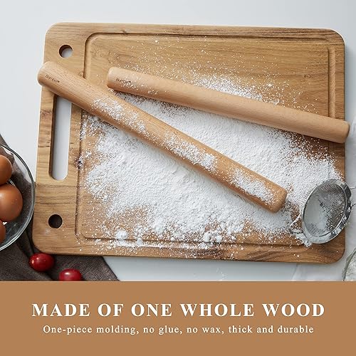 Miniatura 6 de Bamber Wood Rolling Pin, 11 Inch by 1-1/5 Inch 11 x 1.2 pulgadas,13.4*1.2 pulgadas,15 x 1.5 pulgadas,17.3*1.6 pulgadas,17.5* 2.2 pulgadas,2-11 x 1.2