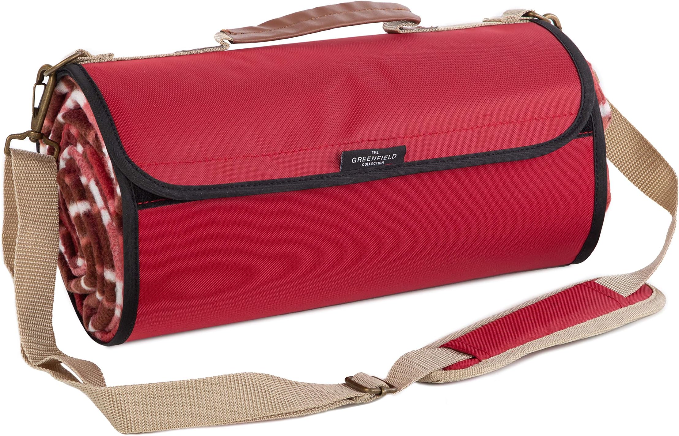 Greenfield Collection(I-Fulfilment) Unisex's Picnic Blanket, Mulberry Red, XL