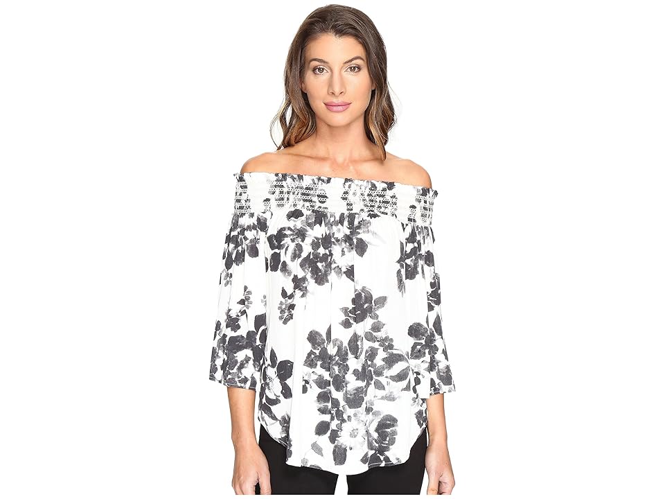 

Karen Kane Off the Shoulder Top (Print) Women's Blouse, Multi
