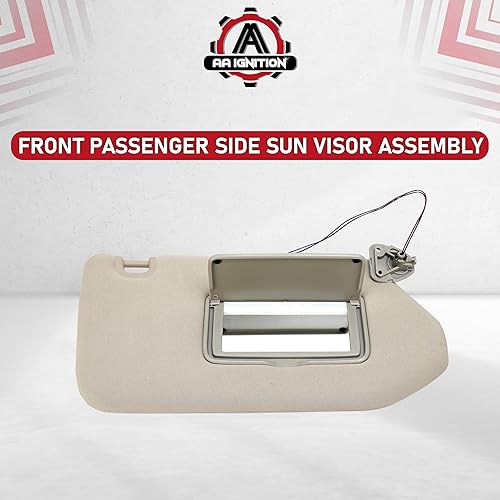 Miniatura 6 de Visera solar para el lado del conductor con lámpara  Compatible con Nissan e Infiniti  2013, 2014, 2015, 2016, 2017, 2018  Pathfinder, QX60, 2013