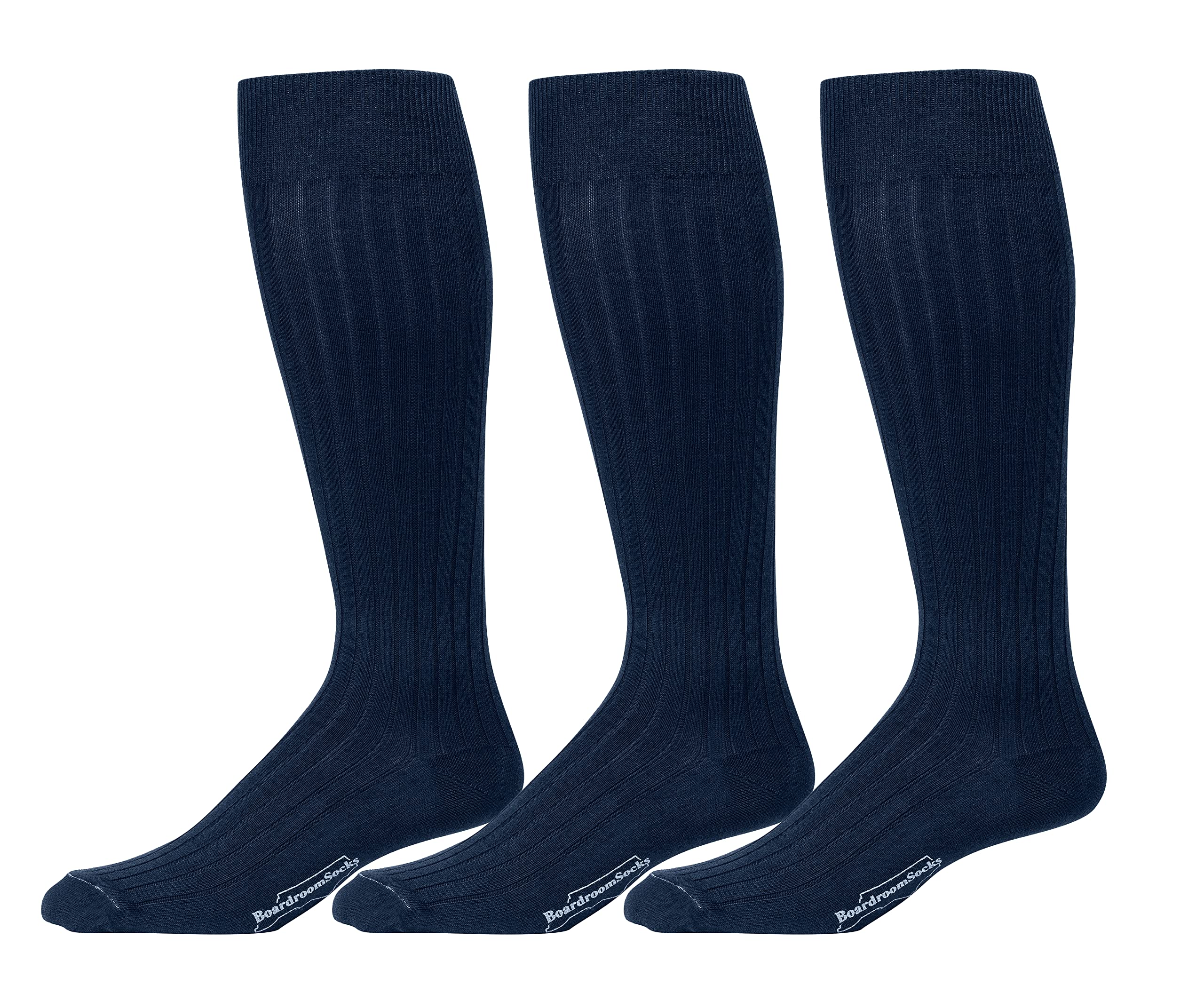BoardroomSocksCotton Dress Socks for Men – Knee High Men's Executive Socks – Classic Over the Calf Dress Socks by Boardroom Socks