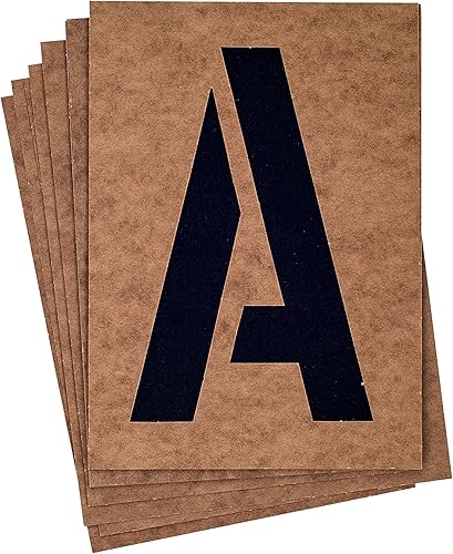 Westcott LetterCraft - Kit de plantillas para tablero de aceite con letras mayúsculas y números de 8 pulgadas