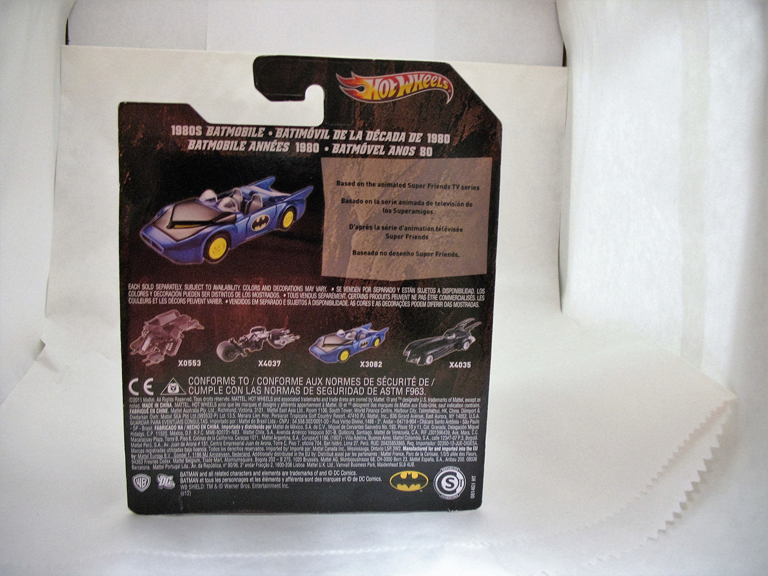 Amazon.com: Hot Wheels 2011 Batman 1980's Blue Batmobile