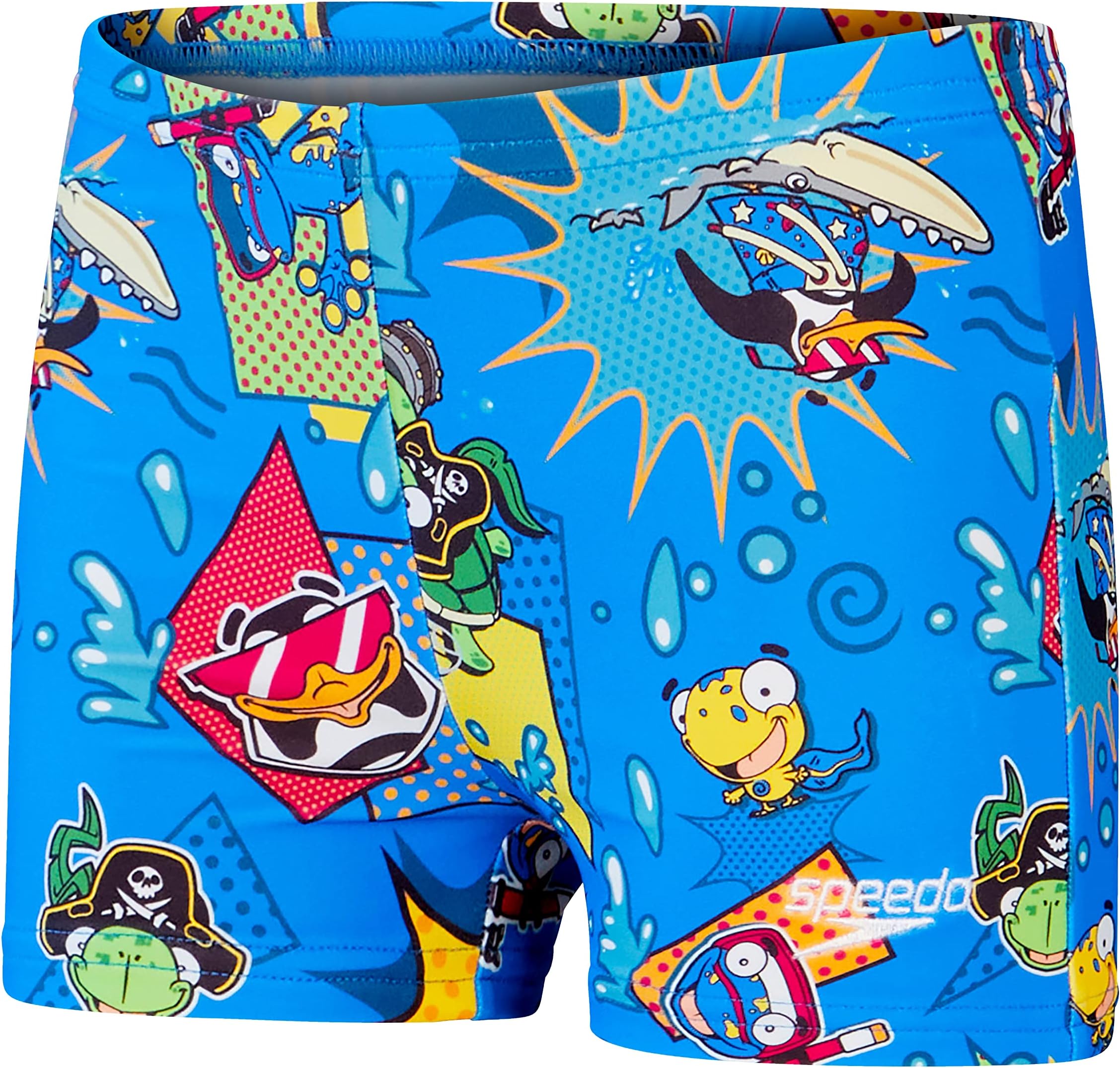 SpeedoBoy's Learn to Swim Allover Aquashorts | Swimming Trunks | Comfort Fit | Quick Drying Aquashort (Pack of 1)