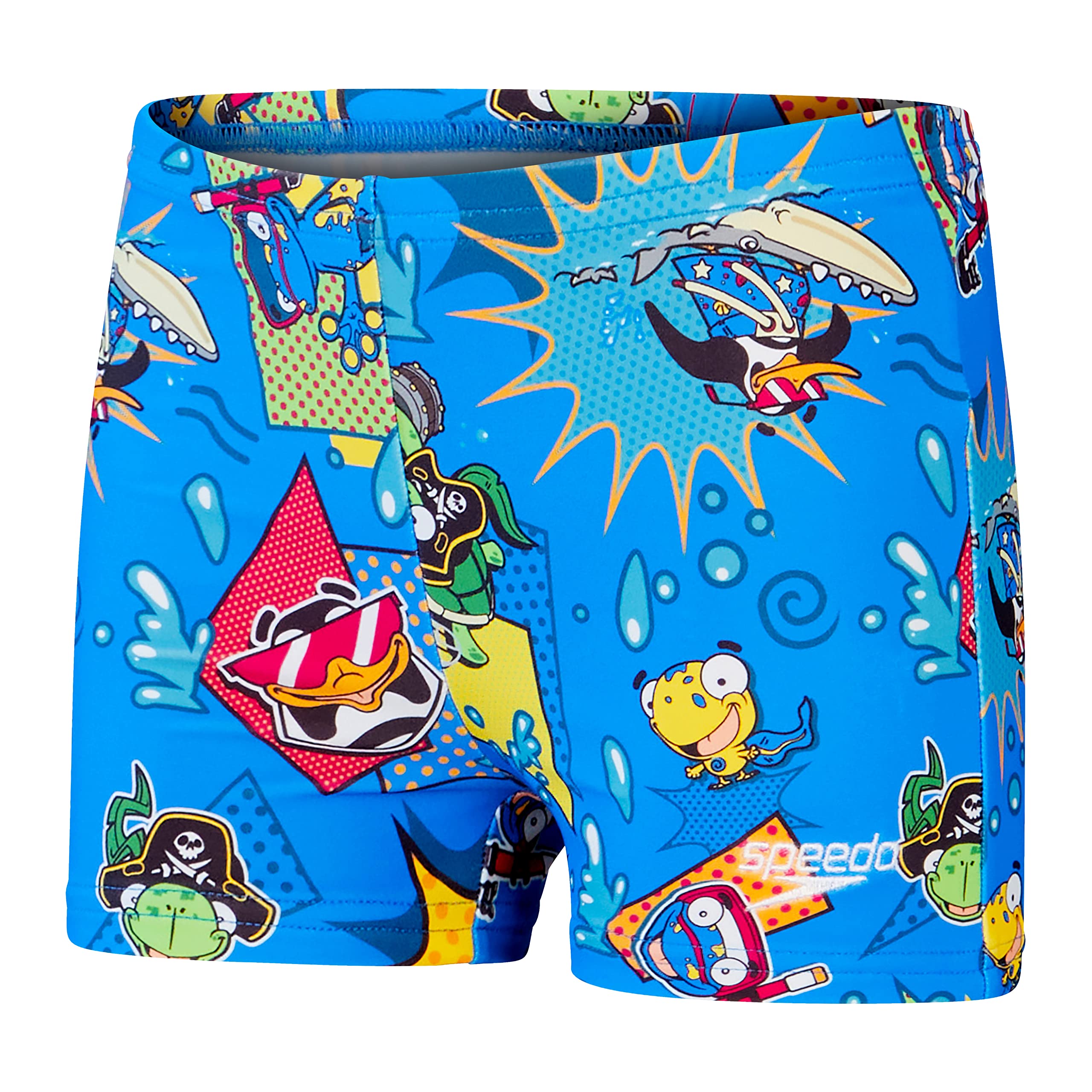 SpeedoBoy's Learn to Swim Allover Aquashorts | Swimming Trunks | Comfort Fit | Quick Drying Aquashort (Pack of 1)