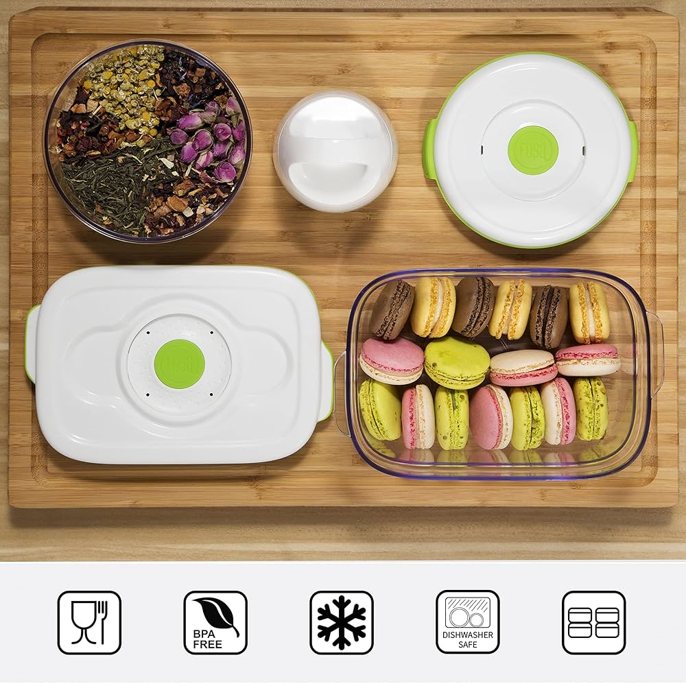 Amazon｜FOSA 真空保存容器セット 8個 真空容器 (28オンス、34