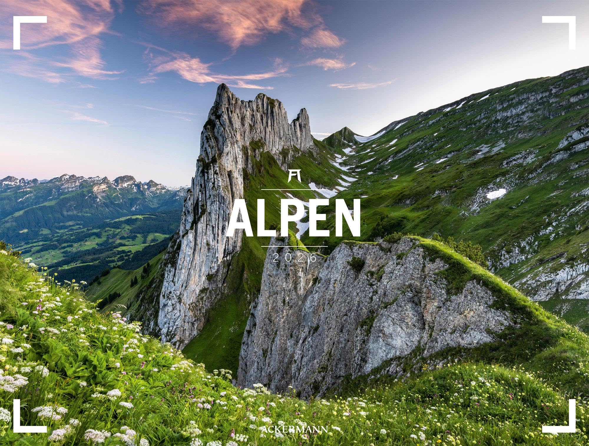 Alpen Gallery Kalender 2026 | Bildstarker Berge-Kalender im großen Querformat (66x50 cm) | Berge und Natur im Großformat