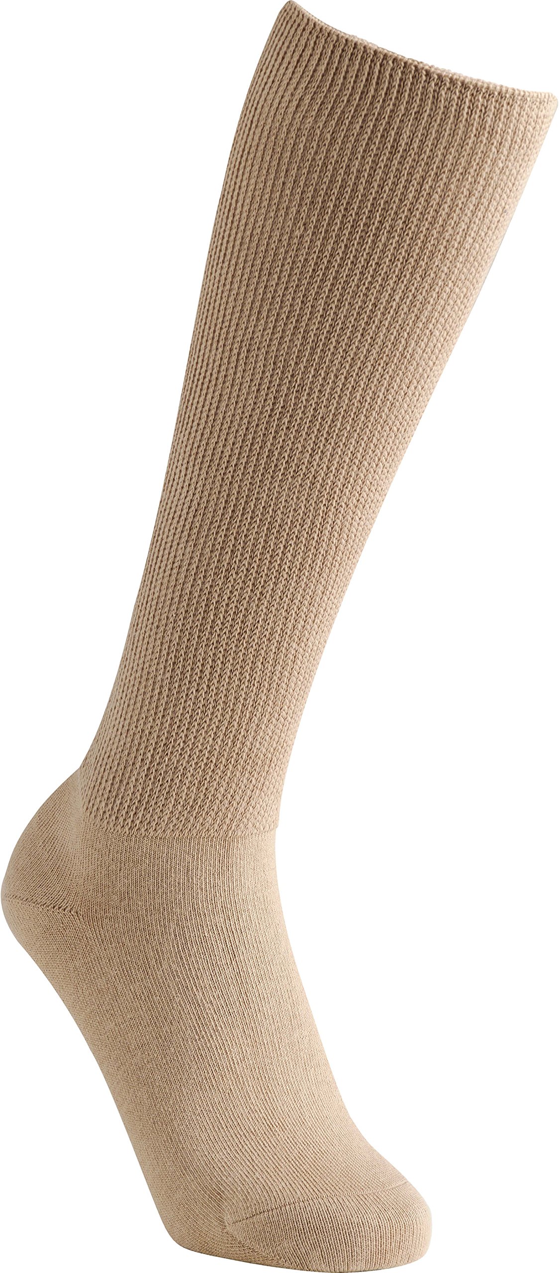Cosyfeet Unisex Oatmeal Fuller Fitting Knee High Socks - L