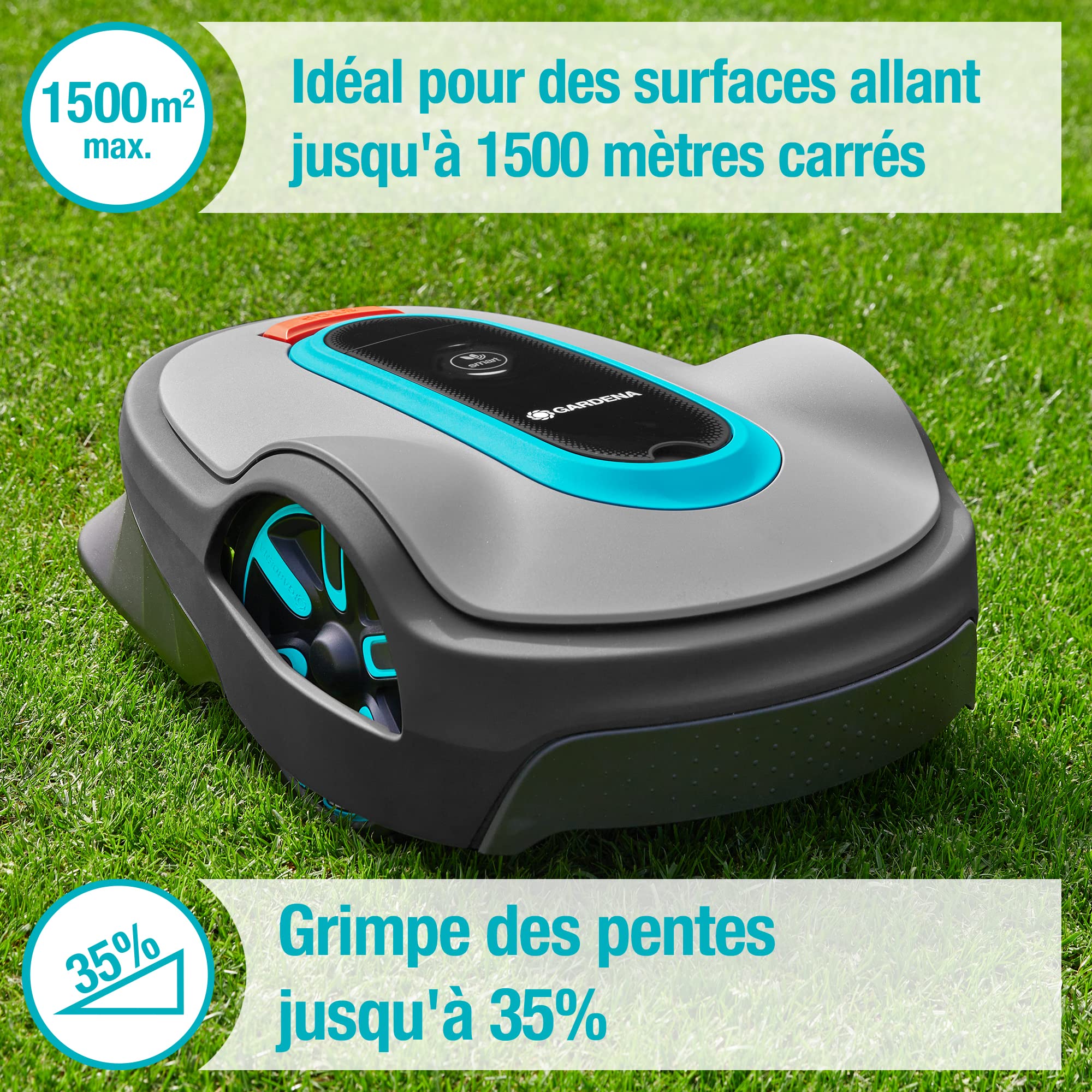 Gardena SILENO Life :Tondeuse Robot pour Surface de jusqu'à 1500 m² — vue 2