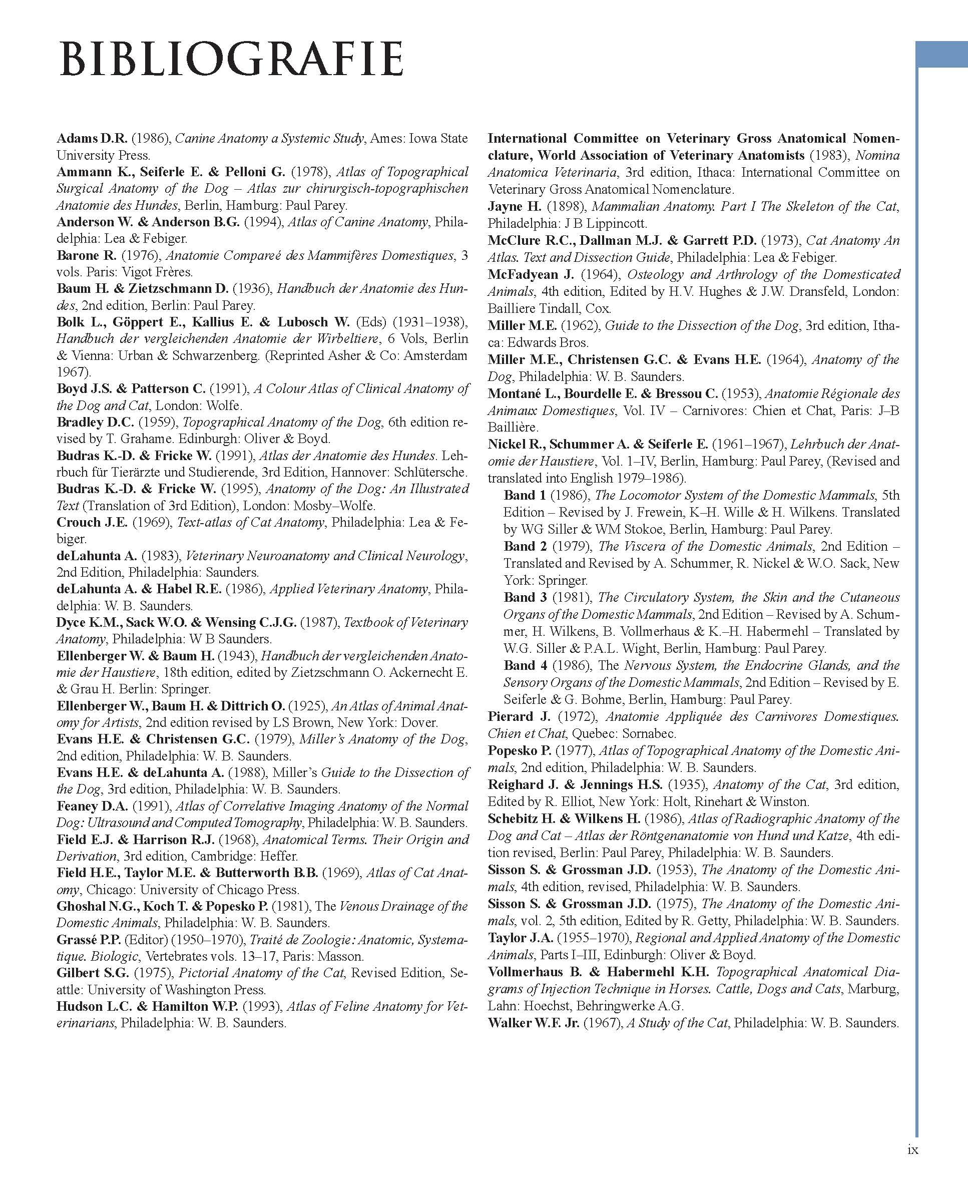 Atlas der Anatomie des Hundes und der Katze