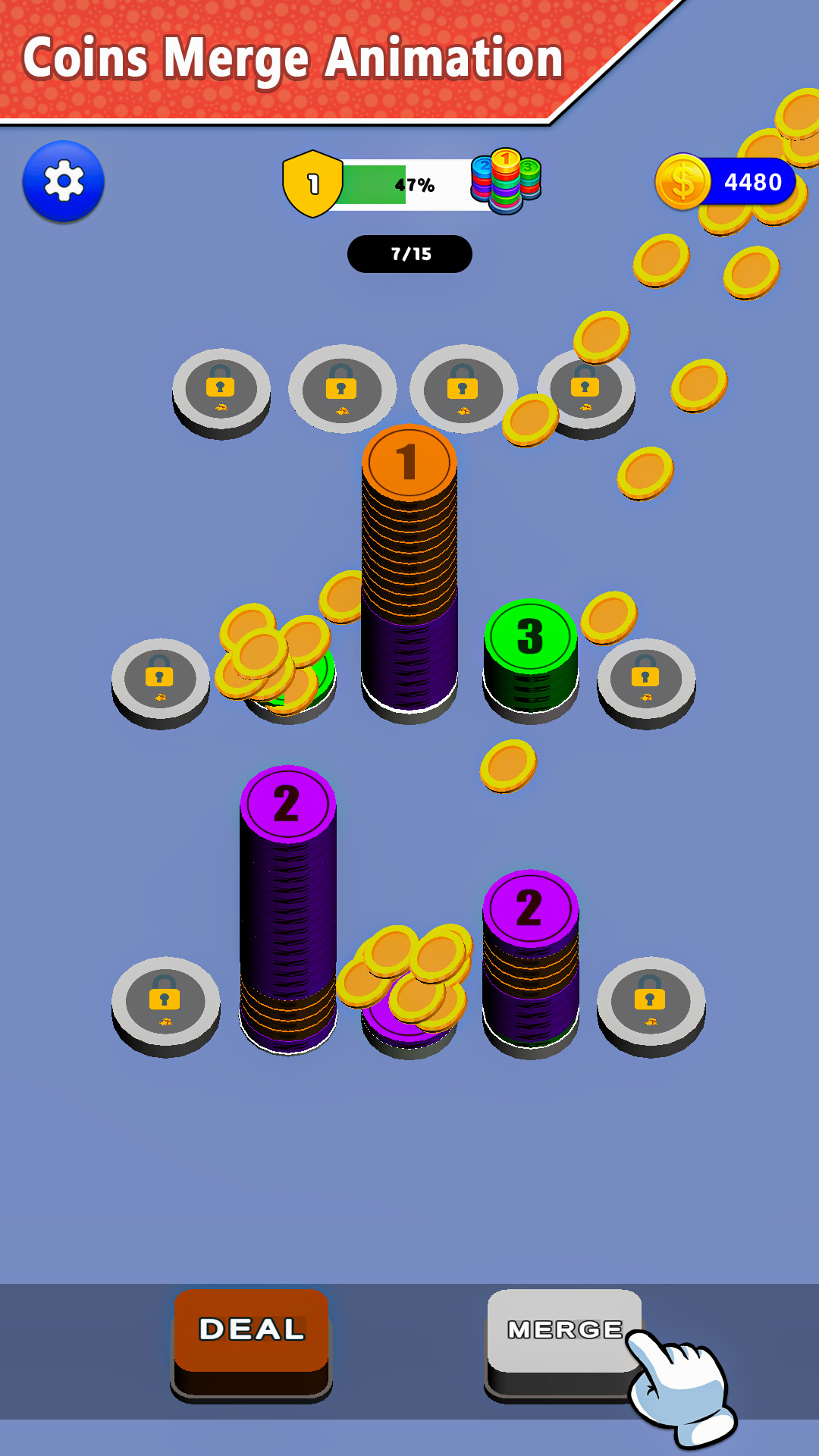 Coin Sort Merge Puzzle Master 3D: Build Stacks, Match & Sorting Coins ...