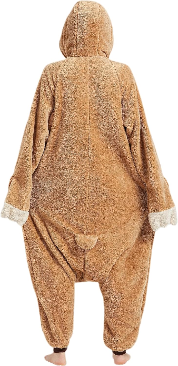 DarkCom Sloth Onesie Halloween Costume One Piece Unisex Adult Pajamas Women Men Sleepwear Christmas Pajamas - Image 8