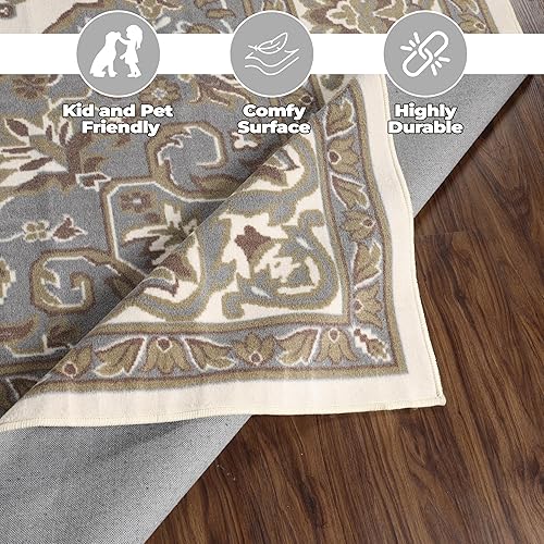 Miniatura 150 de Superior Alfombra de interior, respaldo de yute, alfombras para comedor, cocina, suelos de dormitorio, decoración tradicional del suelo, alfombra