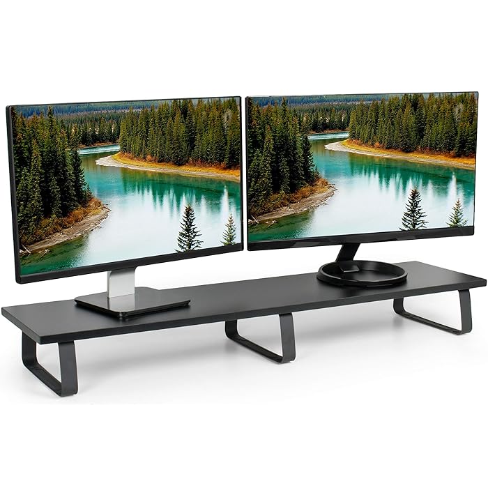 Buy VIVO 39 inch Extra Long Monitor Stand, Wood & Steel Desktop Riser