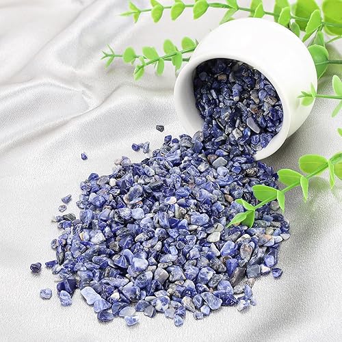 Vista 52 de ZHIYUXI Piedras de cristal de cornalina para pecera, grava, jarrón de relleno, cristales triturados, cristales curativos pulidos, piedra de cuarzo K