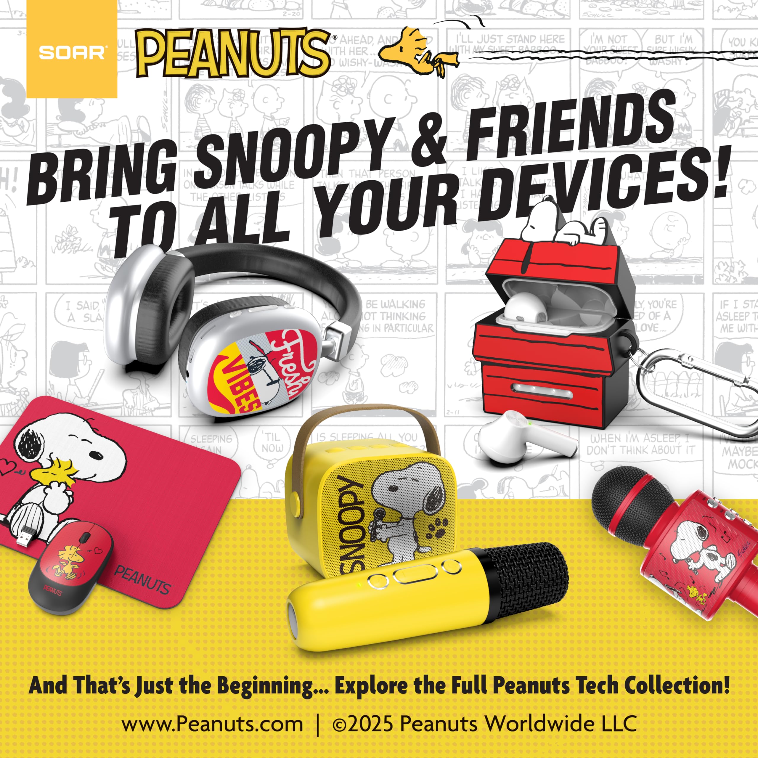 SOAR Peanuts - Stazione di ricarica wireless per cani, colore: rosso