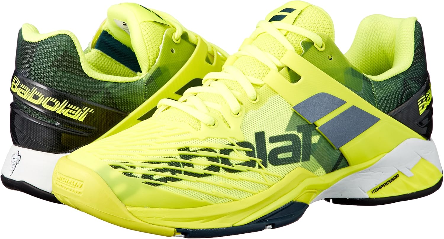 کفش تنیس مردانه Babolat Propulse Fury AC - زرد (8)
