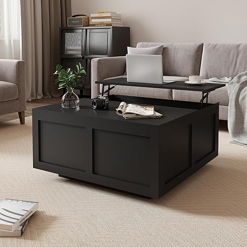 Miniatura 9 de Mesa de centro LED para sala de estar, mesa de centro moderna de alto brillo con luces LED de 16 colores, mesa de centro rectangular inteligente de