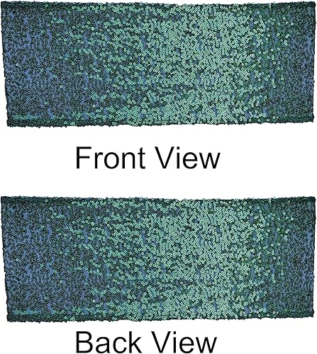 Miniatura 4 de Fajas para sillas de lentejuelas de alta elasticidad con brillantes y suaves, material de lentejuelas brillantes, lazos para sillas de fiestas y